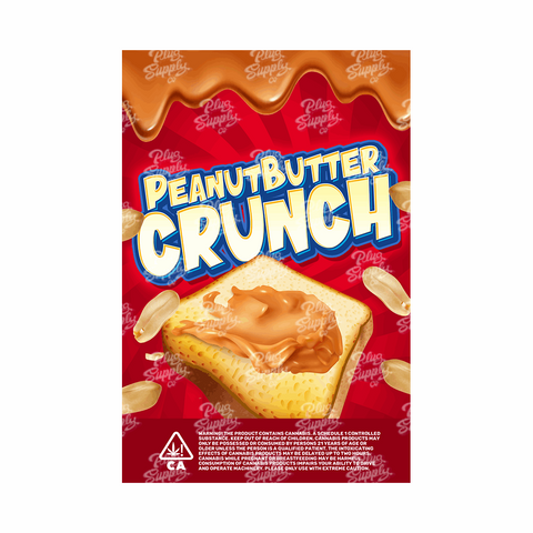 PEANUT BUTTER CRUNCH MYLAR BAG DESIGN [DIGITAL DOWNLOAD] - plugsupplyco