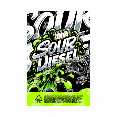 SOUR DIESEL MYLAR BAG DESIGN [DIGITAL DOWNLOAD]