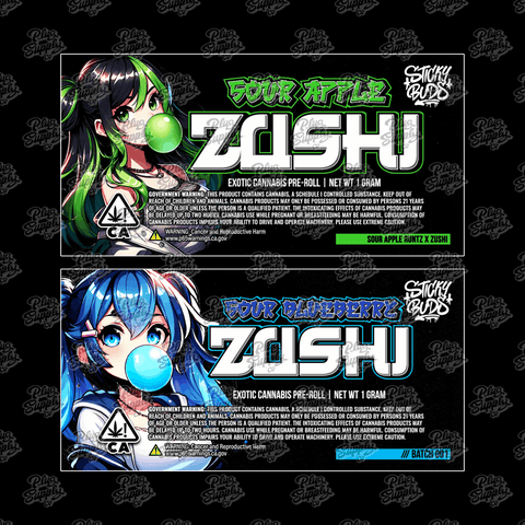 Label Design (Pre Rolls, Jars & More)