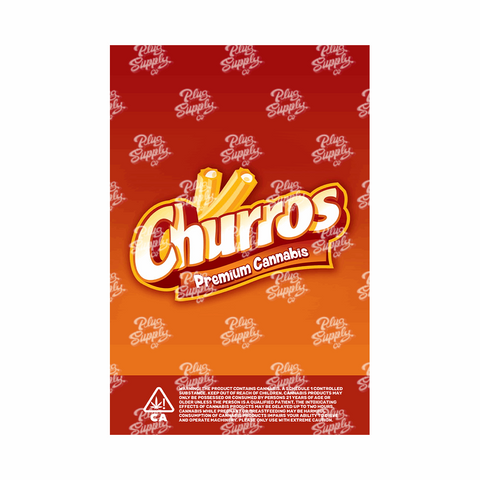 CHURROS MYLAR BAG DESIGN [DIGITAL DOWNLOAD] - plugsupplyco