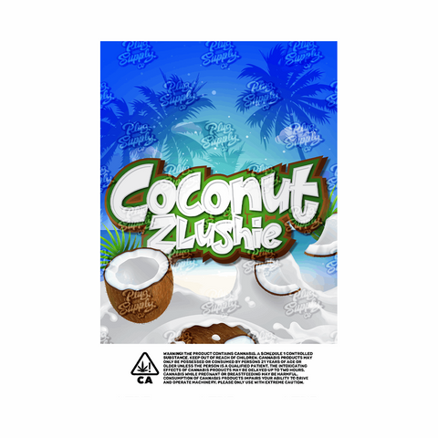 COCONUT ZLUSHIE MYLAR BAG DESIGN [DIGITAL DOWNLOAD] - plugsupplyco