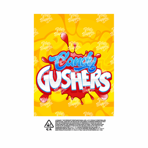 CANDY GUSHERS MYLAR BAG DESIGN [DIGITAL DOWNLOAD] - plugsupplyco