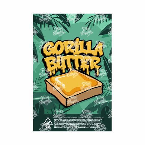 GORILLA BUTTER MYLAR BAG DESIGN [DIGITAL DOWNLOAD] - plugsupplyco