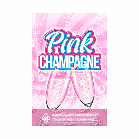 PINK CHAMPAGNE MYLAR BAG DESIGN [DIGITAL DOWNLOAD] - plugsupplyco