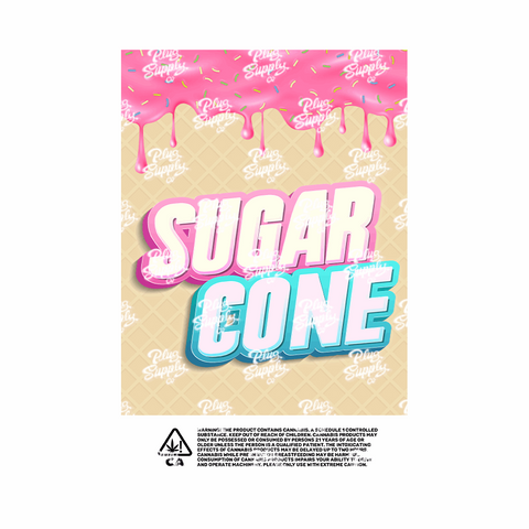 SUGAR CONE MYLAR BAG DESIGN [DIGITAL DOWNLOAD] - plugsupplyco