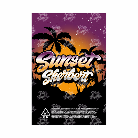 SUNSET SHERBERT MYLAR BAG DESIGN [DIGITAL DOWNLOAD] - plugsupplyco
