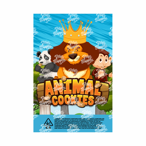 ANIMAL COOKIES MYLAR BAG DESIGN [DIGITAL DOWNLOAD]