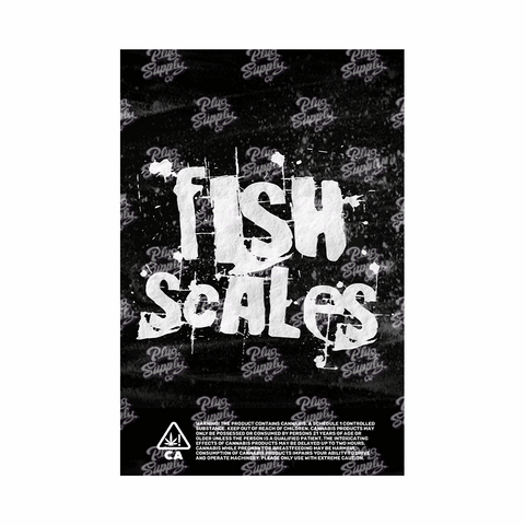 FISH SCALES MYLAR BAG DESIGN [DIGITAL DOWNLOAD] - plugsupplyco