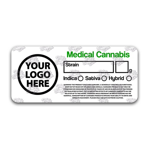CUSTOMISABLE MEDICAL CANNABIS LABEL DESIGN [DIGITAL DOWNLOAD] - plugsupplyco