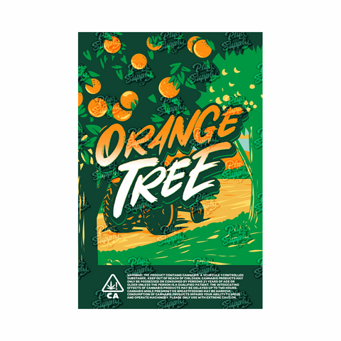 ORANGE TREE MYLAR BAG DESIGN [DIGITAL DOWNLOAD] - plugsupplyco