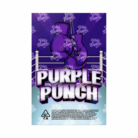 PURPLE PUNCH MYLAR BAG DESIGN [DIGITAL DOWNLOAD] - plugsupplyco