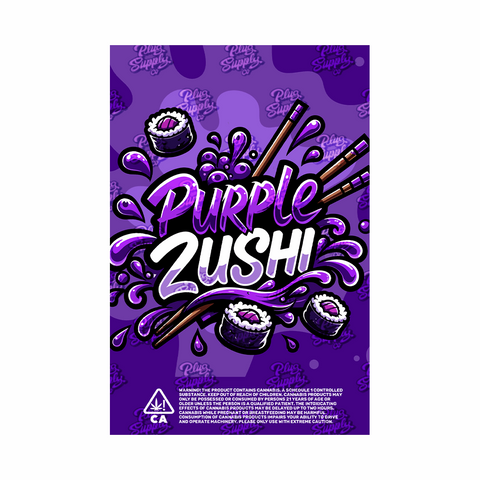 PURPLE ZUSHI MYLAR BAG DESIGN [DIGITAL DOWNLOAD]