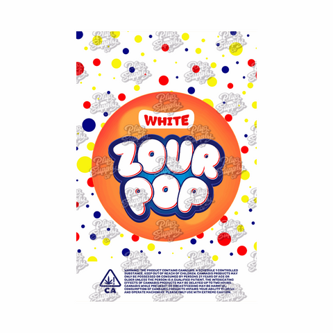 WHITE ZOUR POP MYLAR BAG DESIGN [DIGITAL DOWNLOAD] - plugsupplyco