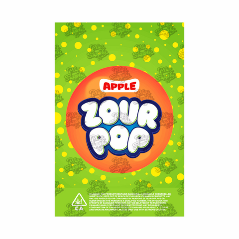APPLE ZOUR POP MYLAR BAG DESIGN [DIGITAL DOWNLOAD] - plugsupplyco